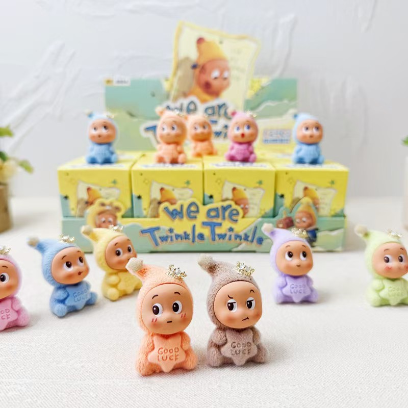 New plush star figure blind box diy pendant, trendy tabletop decoration small ornament