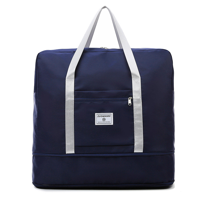 High-appeartion-level folding single-shoulder travel bag, large-capacity women's storage bag, travel handbag, student luggage, fitness bag details Picture