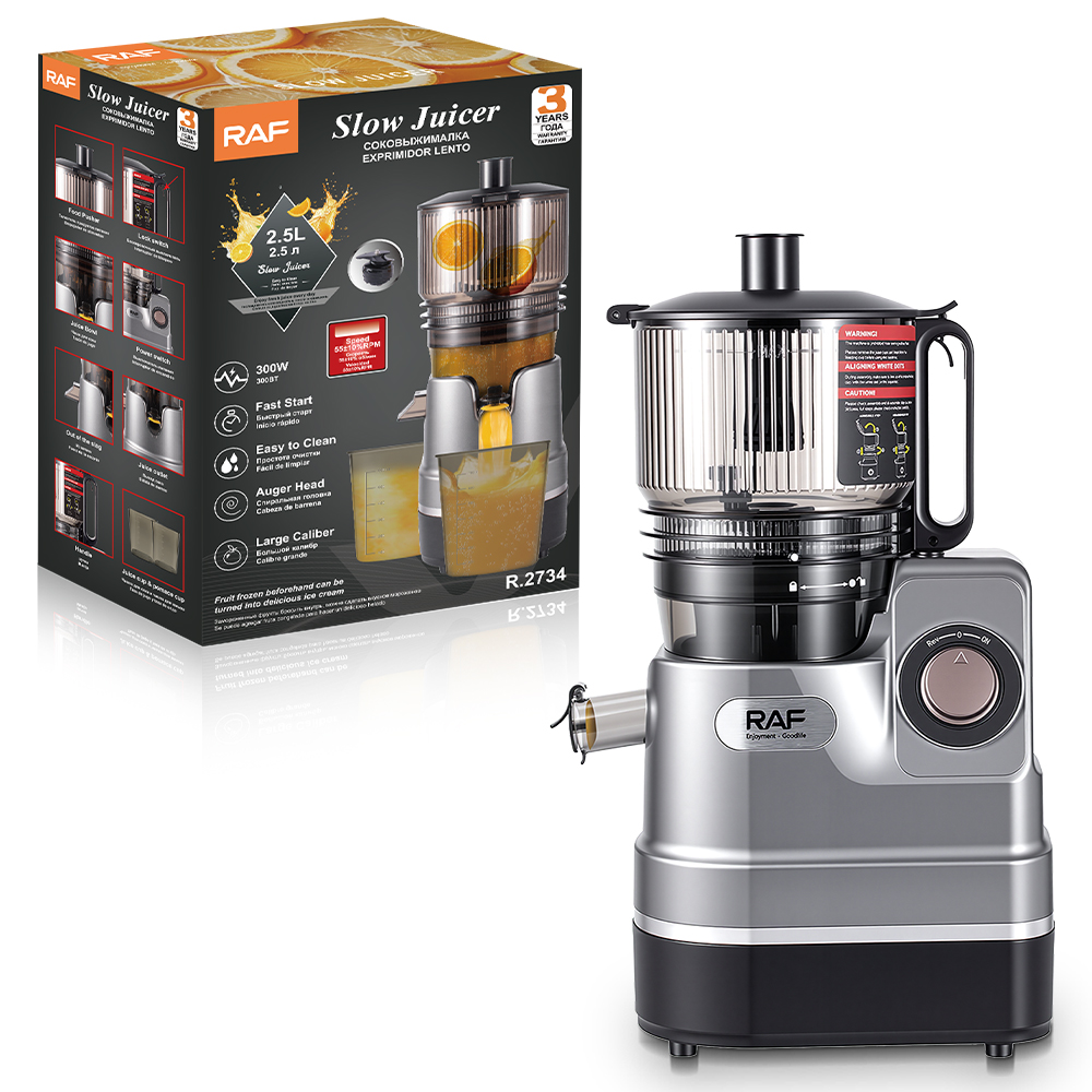 RAF Mixed juicer for household use, large-diameter fully automatic fruit and vegetable juicer with residue separation, small household Item Picture
