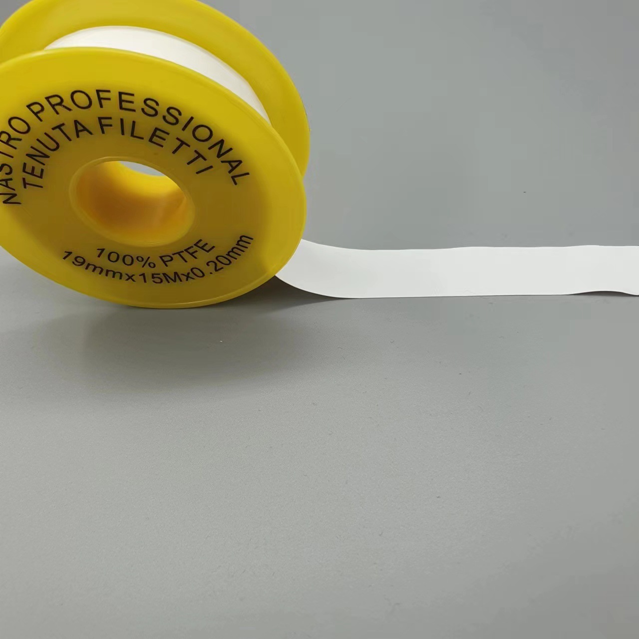 Yellow roll-shaped raw material TAPE PFTE TAPE, raw material tape waterstop, polytetrafluoroethylene tape, 19mm*15m*0.20mm Application Scenario