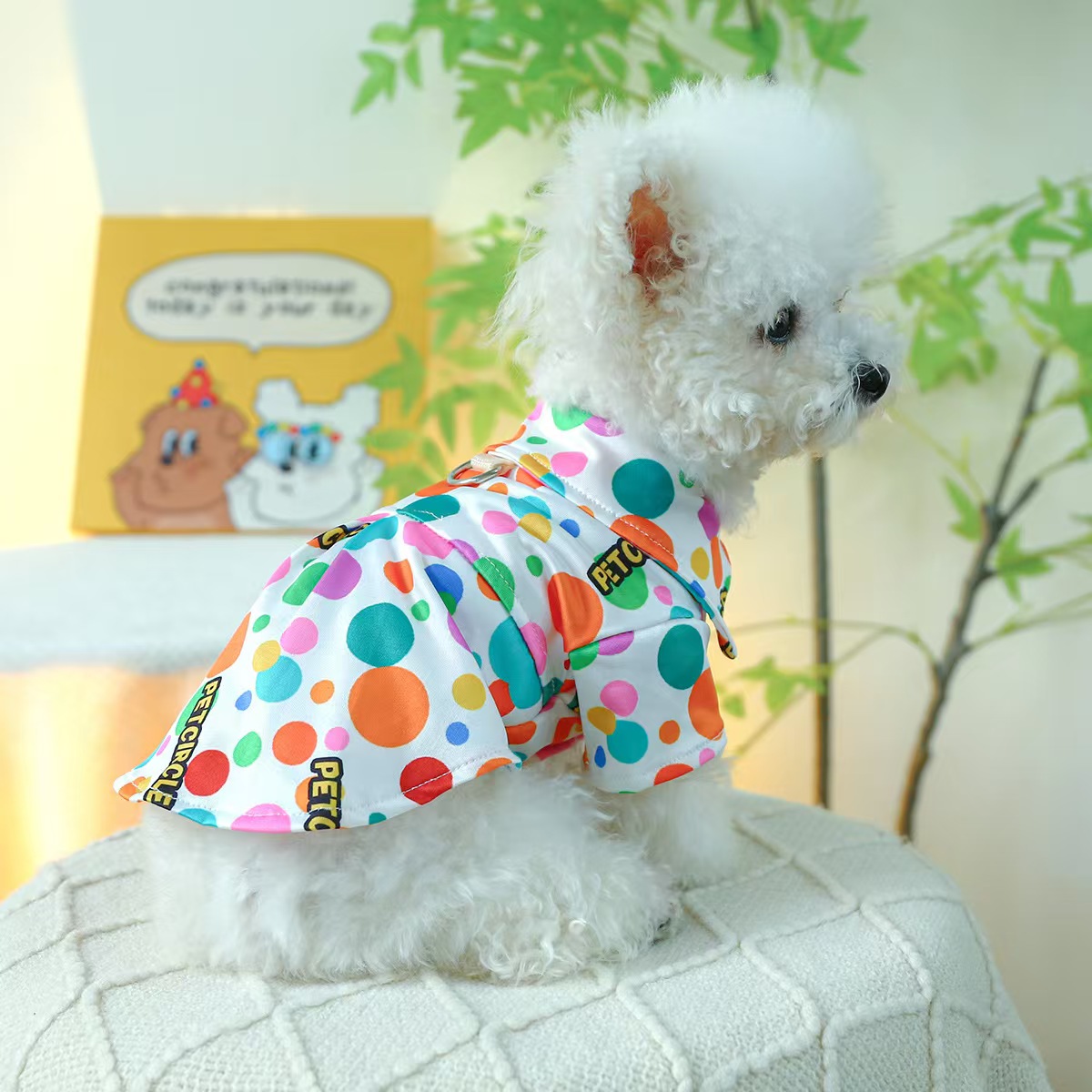 Pet clothes, teddy, bichlion, small and medium-sized dog clothing, heavy industry maid, floral dress collection, princess lace, pet clothes, comfortable silk clothes, pet pajamas, yukata, multiple styles and sizes. For orders, please contact customer service Application Scenario