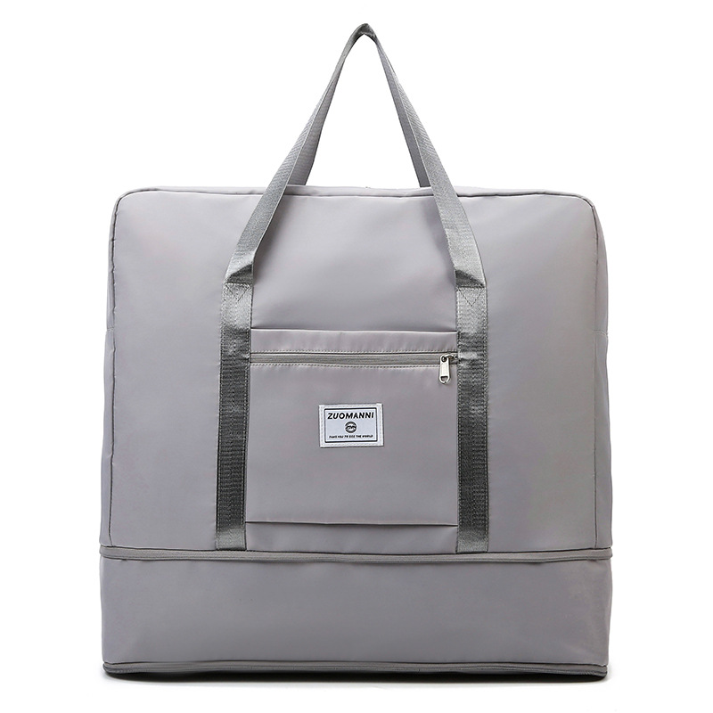 High-appeartion-level folding single-shoulder travel bag, large-capacity women's storage bag, travel handbag, student luggage, fitness bag
