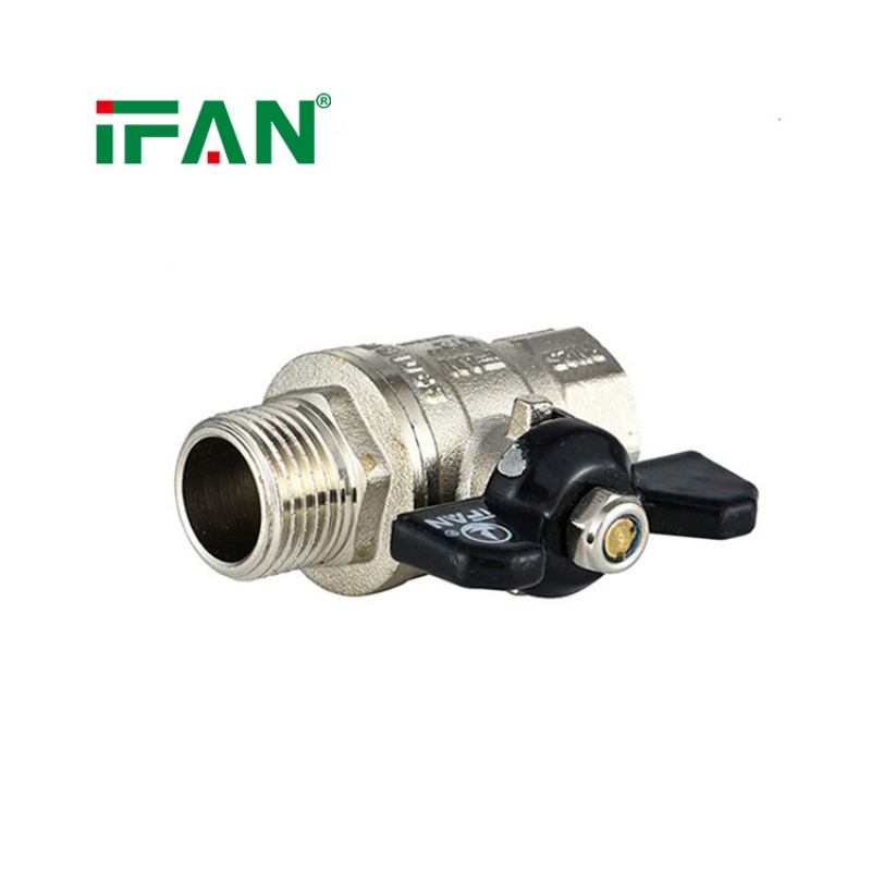 IFAN 1/2 in Threaded Gas Valve Forged Brass Ball Valve Specification image