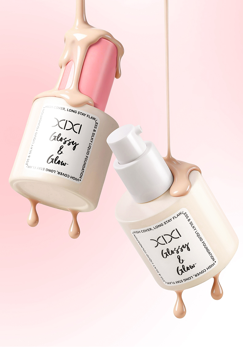 xixi Luxurious, Flawless and Long-lasting Foundation provides long-lasting coverage, is waterproof, does not smudge or jam, and is a dry skin cream foundation pic 12
