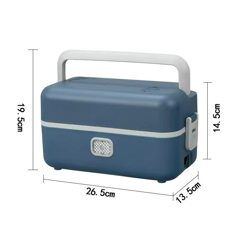 Multi-functional heating electric heating lunch box, hot rice and heat preservation, office workers cooking rice and food, electric heating self-heating steaming and boiling wonder, charging heat preservation lunch box, self-heating lunch box, stainless steel tableware, hardware charging heating heat preservation lunch box detail image 7