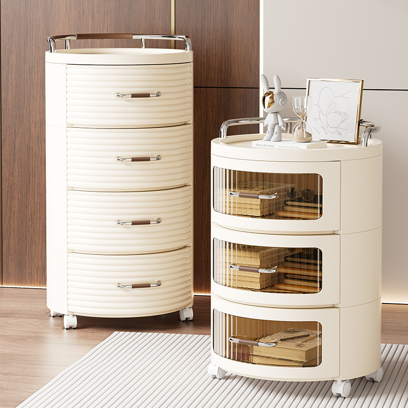 【CL】26Q3#7292 Bedside table, storage cabinet, storage cabinet, two-layer cabinet Application Scenario