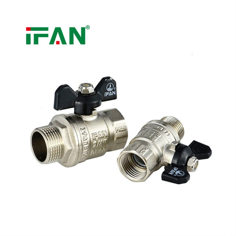 IFAN 1/2 in Threaded Gas Valve Forged Brass Ball Valve Item Picture