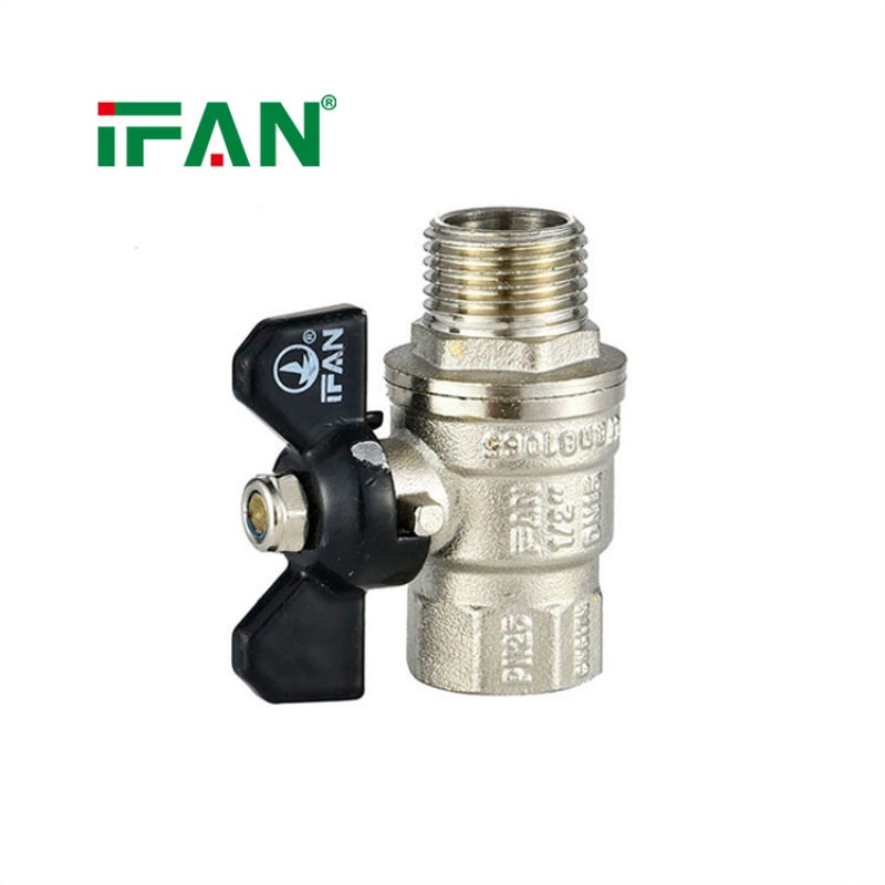 IFAN 1/2 in Threaded Gas Valve Forged Brass Ball Valve details Picture