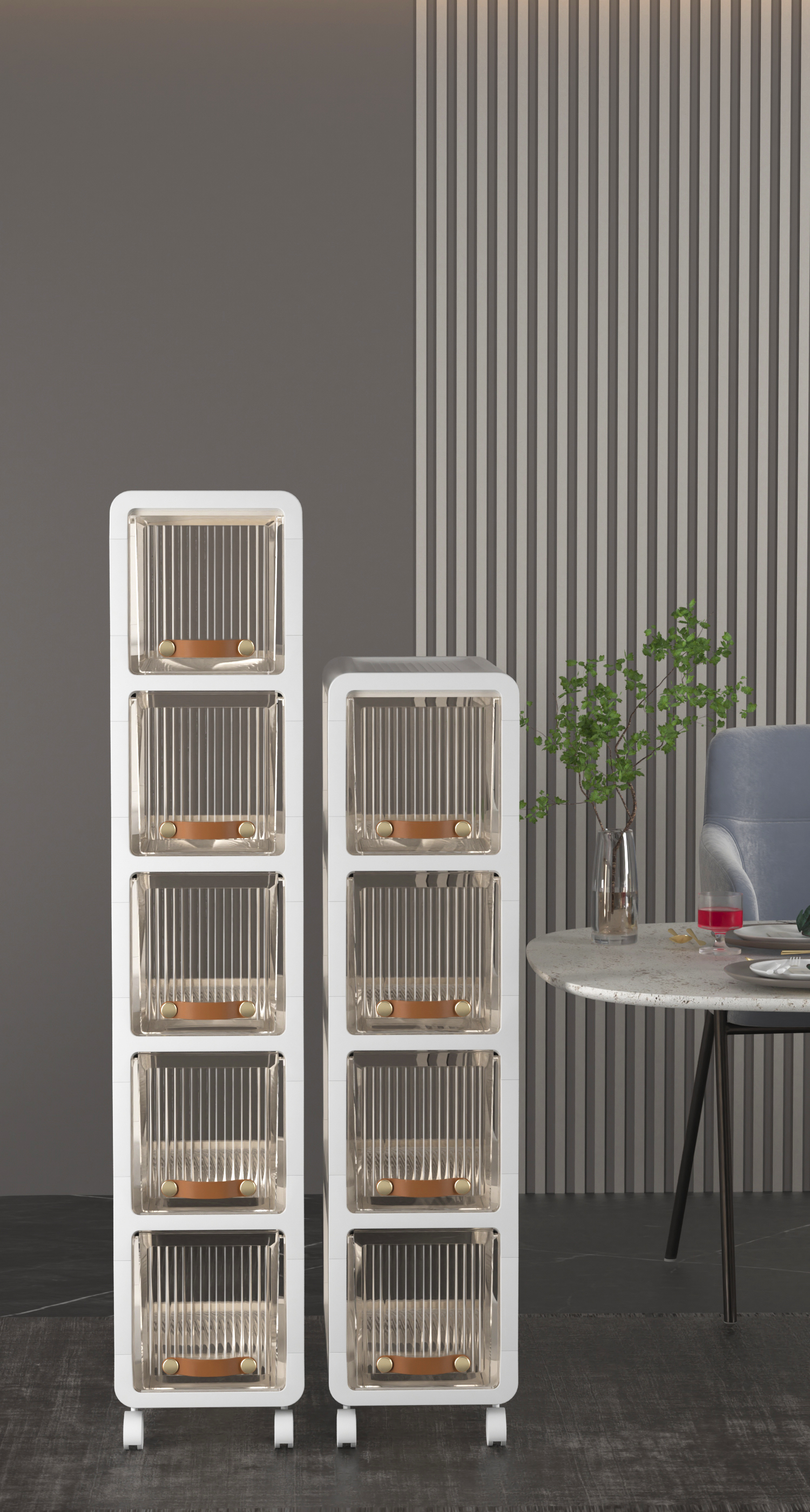 【CL】26Q3#110 Drawer Cabinet, Storage cabinet, Storage cabinet, Two-layer cabinet Specification image
