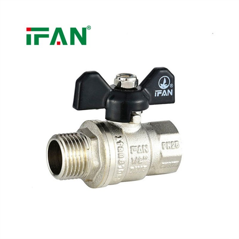 IFAN 1/2 in Threaded Gas Valve Forged Brass Ball Valve