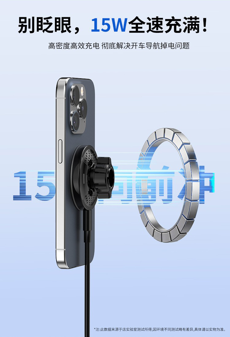 YC30-A, B, C, D car rubber-bottom magnetic phone stand, magnetic phone stand, magnetic car center console phone stand, air outlet phone stand pic 11