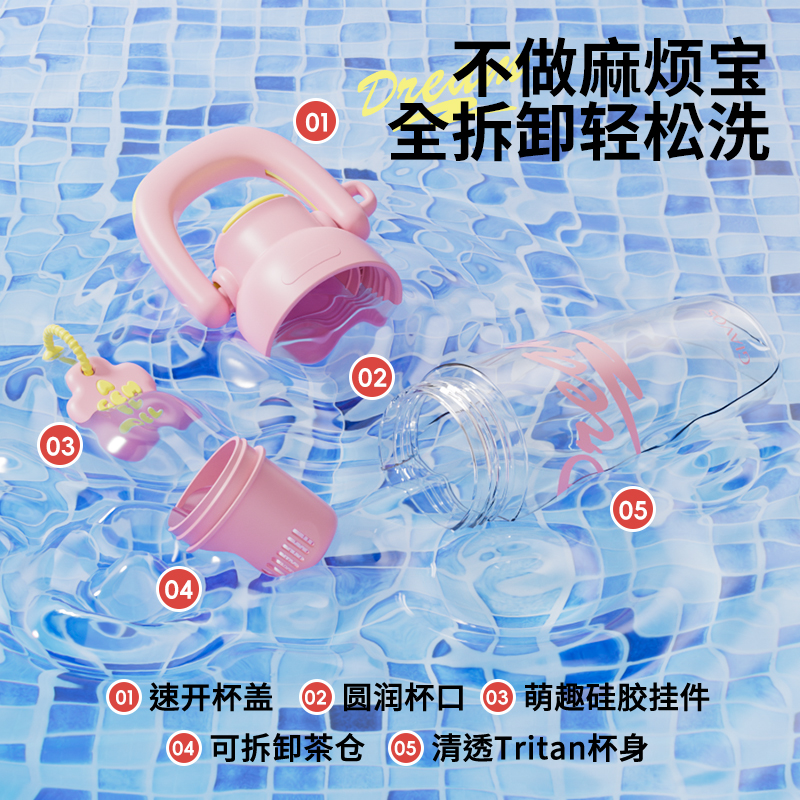 26Q1 262607 امرأة رياضية من مادة PP ذات مادة قابلة للتسرب Specification image