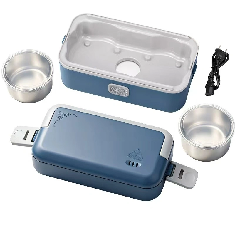 Multi-functional heating electric heating lunch box, hot rice and heat preservation, office workers cooking rice and food, electric heating self-heating steaming and boiling wonder, charging heat preservation lunch box, self-heating lunch box, stainless steel tableware, hardware charging heating heat preservation lunch box detail image 6