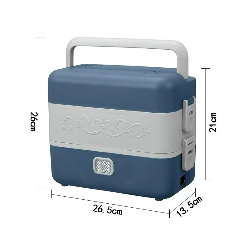 Multi-functional heating electric heating lunch box, hot rice and heat preservation, office workers cooking rice and food, electric heating self-heating steaming and boiling wonder, charging heat preservation lunch box, self-heating lunch box, stainless steel tableware, hardware charging heating heat preservation lunch box detail image 4