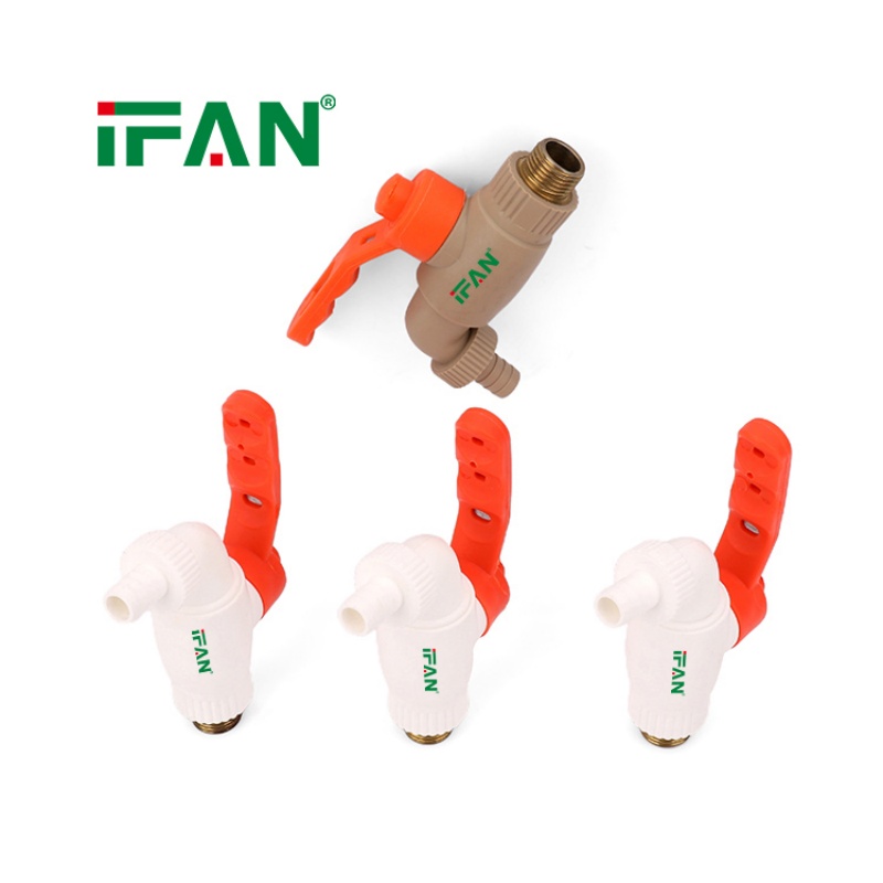 Ifan Ppr Water Tap 1/2'' 3/4'' Brass Core Plastic Ppr Bibcoc Item Picture