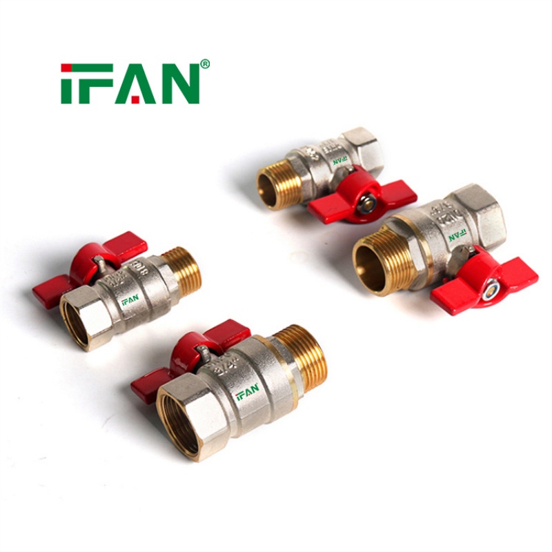 IFAN NPT BSP Threaded Forged Manual Brass Ball Valve details Picture