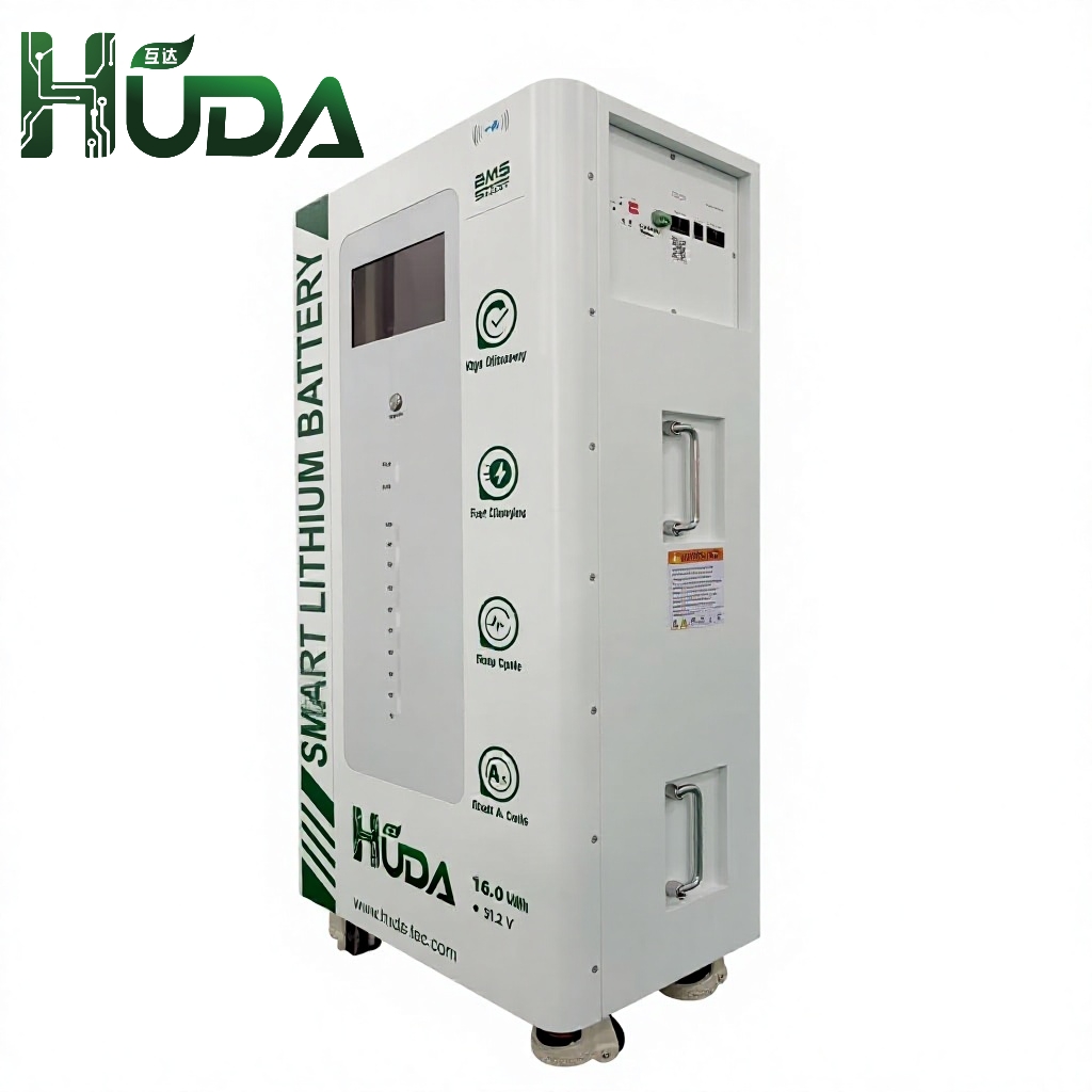 HUDA 16KWh HDL314S16-16K wall-mounted photovoltaic energy storage lithium battery LiFePO4 whole-house emergency backup power Bluetooth smart Application Scenario