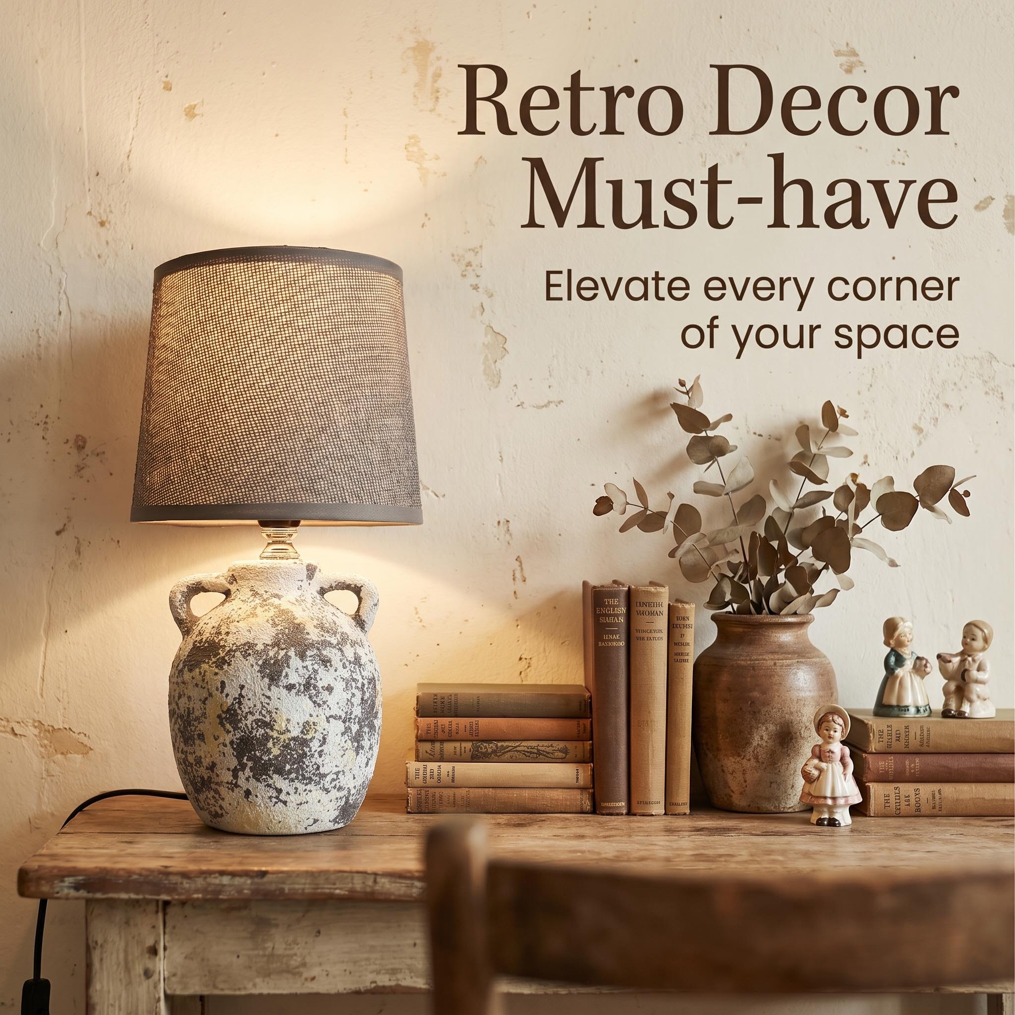 The 2026JL new retro double-ear ceramic table lamp is available for order starting from 24 pieces per piece details Picture