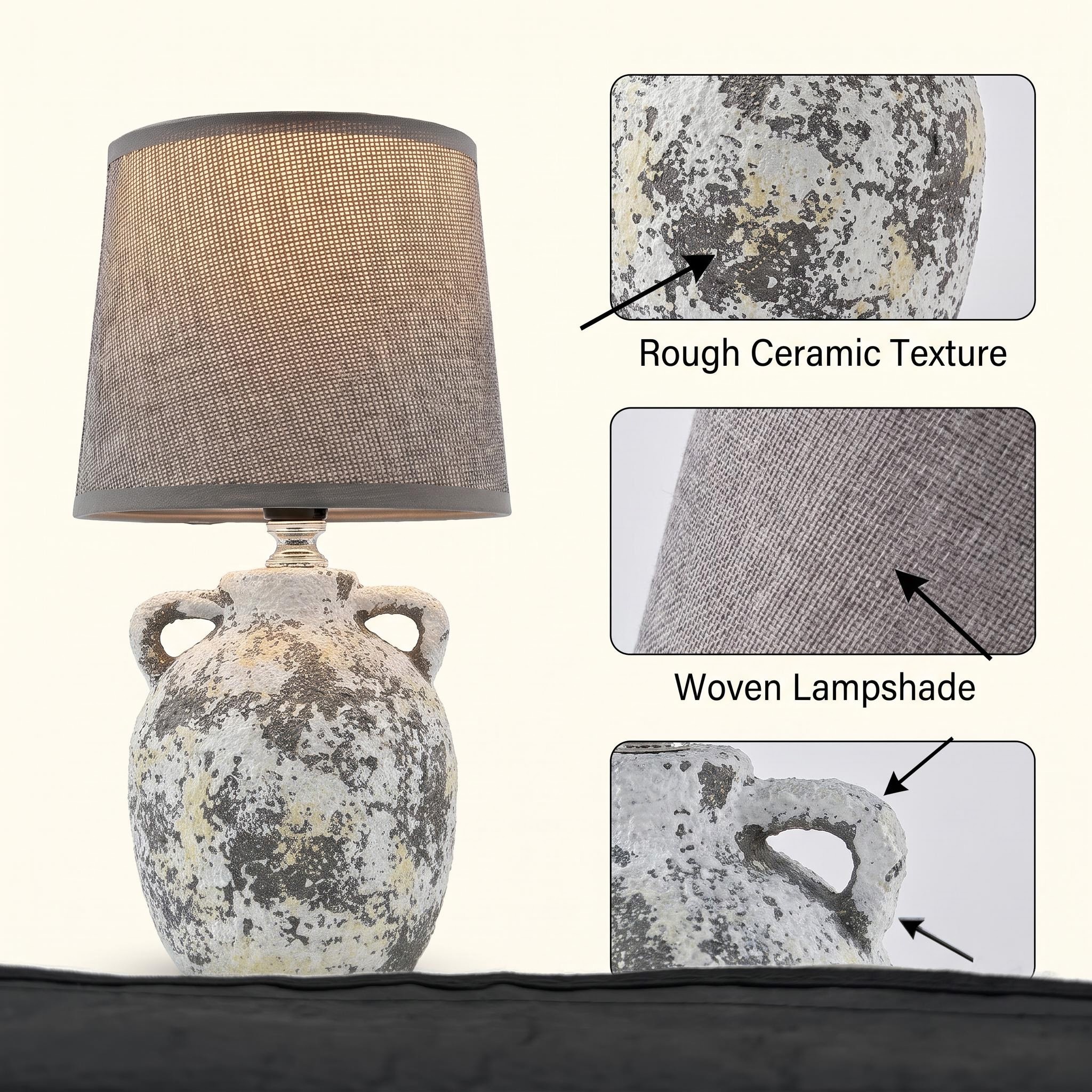 The 2026JL new retro double-ear ceramic table lamp is available for order starting from 24 pieces per piece Application Scenario