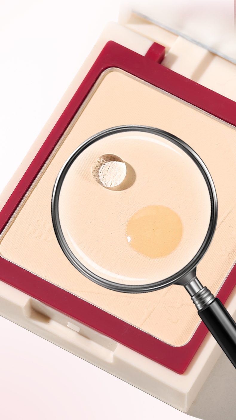 xixi, a light and smooth powder compact, sets makeup, covers blemishes, is waterproof and sweat-proof, has a long-lasting matte finish, controls oil, and brightens pic 8