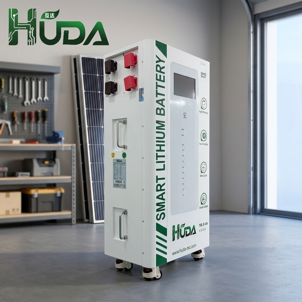 HUDA 16KWh HDL314S16-16K wall-mounted photovoltaic energy storage lithium battery LiFePO4 whole-house emergency backup power Bluetooth smart Specification image