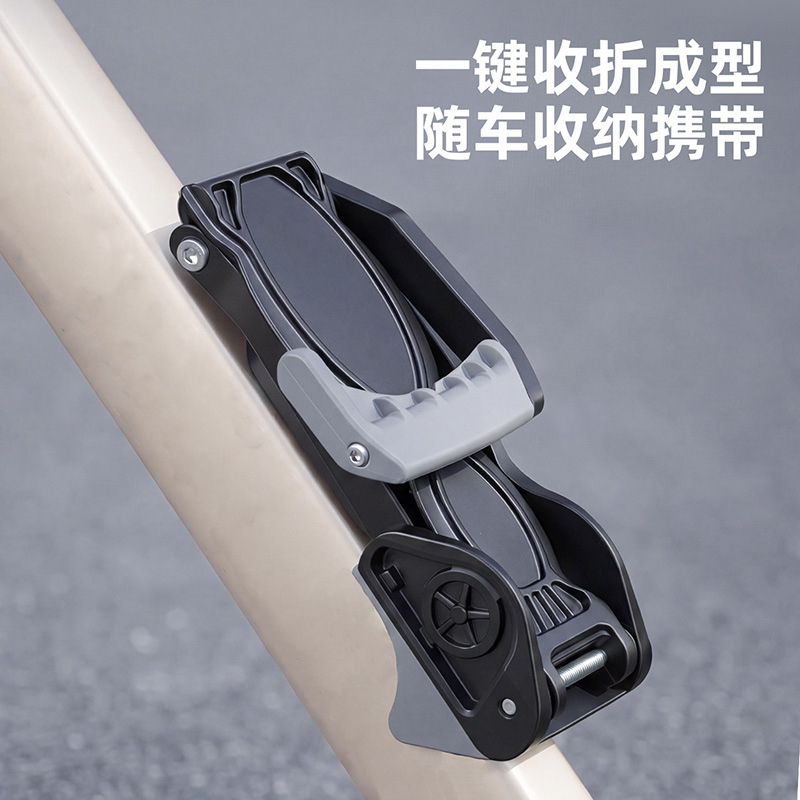 RXC-M8 foldable bicycle parking rack display stand, middle support parking rack, foot support, foot column, maintenance frame, aluminum alloy middle support pole, bicycle ladder Item Picture