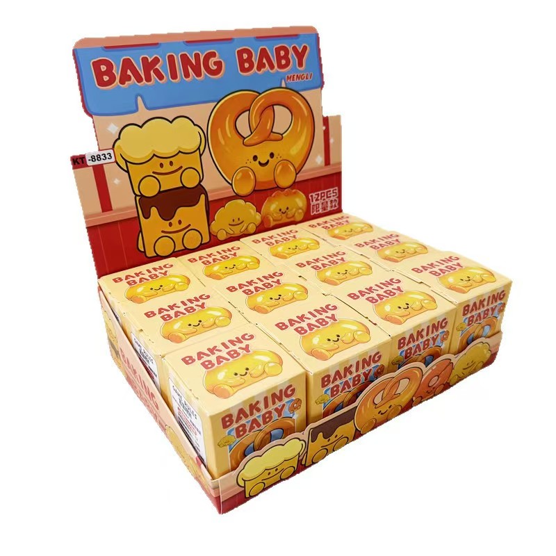 Baked bread shop plush toys, creative and trendy blind boxes, table decoration figurines and small ornaments Item Picture