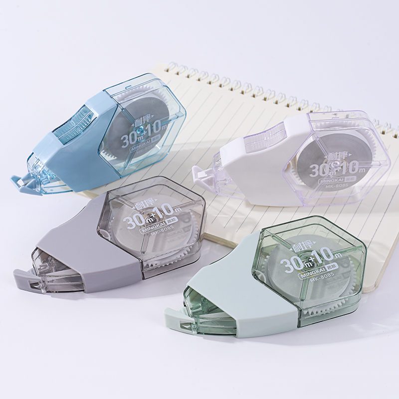 MK-8085 Double-layer shock-resistant reinforced shield armor, 40-meter full length correction tape, PET ultra-thin transparent film Correction Tape Item Picture