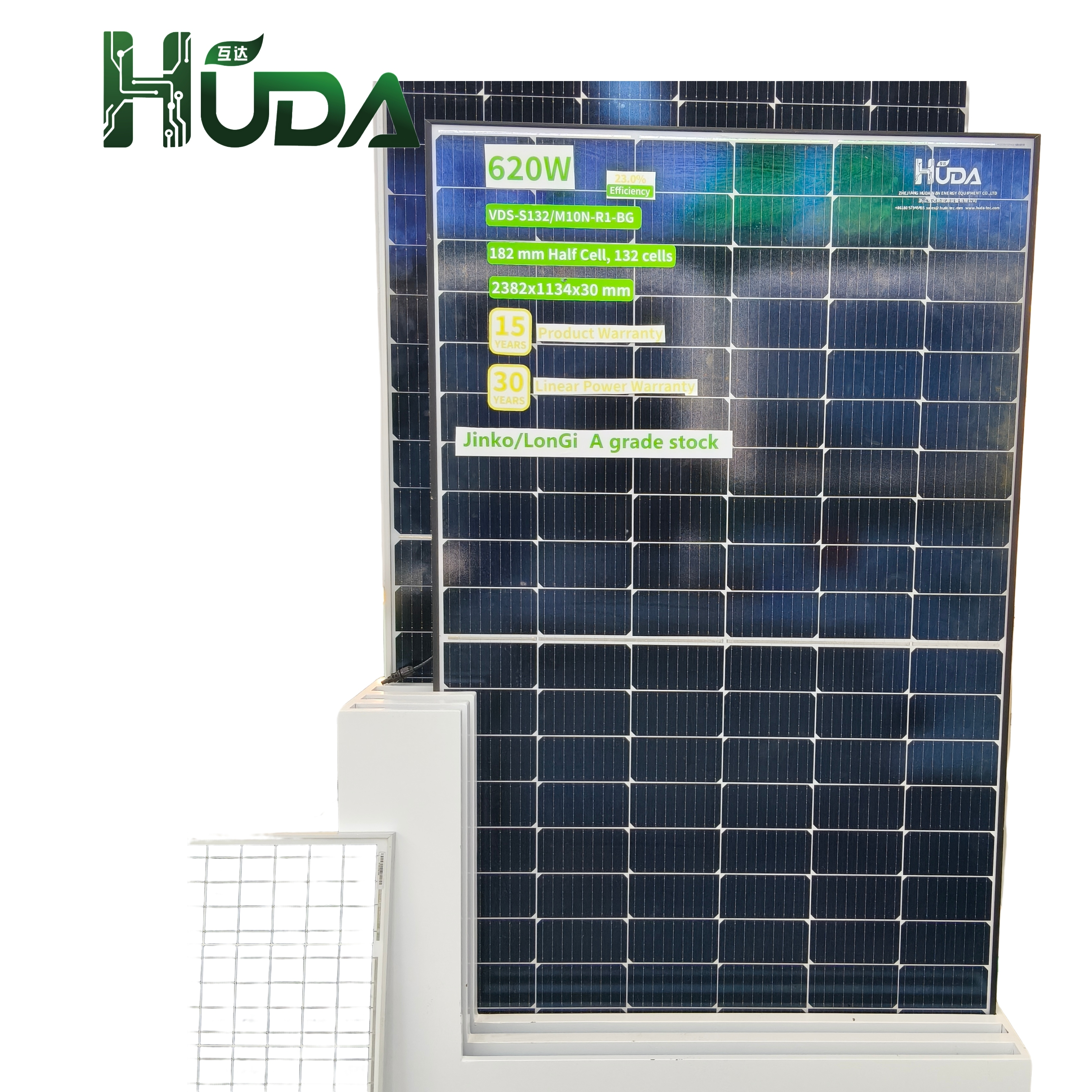 HUDA 620W solar photovoltaic panel HD620G1R2NHB-132 solar charging panel mobile phone portable photovoltaic module outdoor power generation