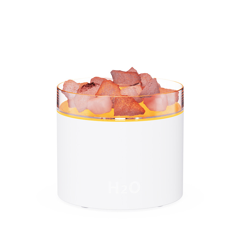 New creative salt stone aroma diffuser, silent desktop ambient light, small air humidifier, household large spray humidifier Item Picture