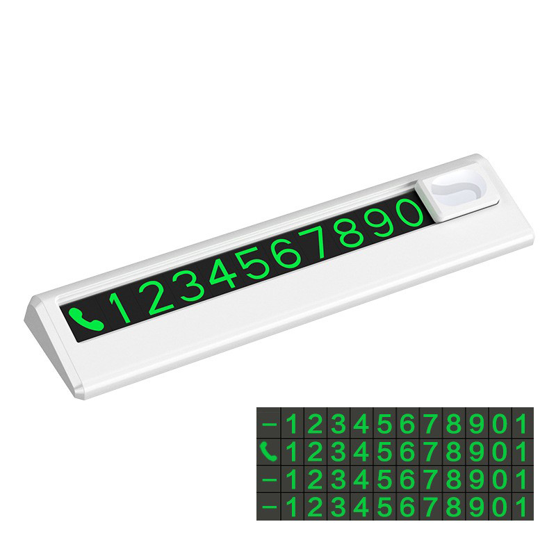 YC10 vehicle dashboard parking number plate, temporary car parking number plate, center console vehicle moving number plate pic 15