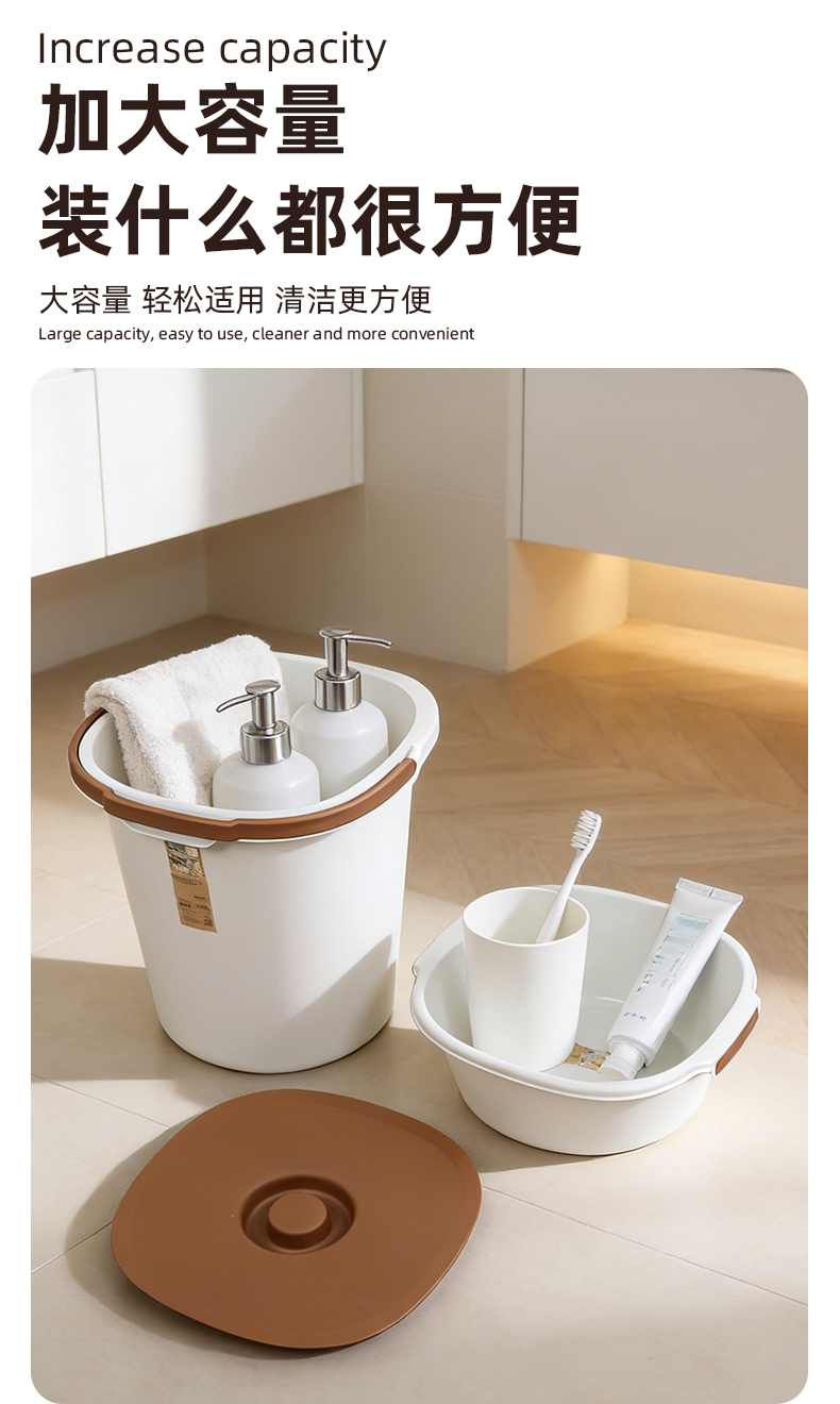 【CL】26Q3#Q9139 户外折叠塑料水桶套装雨水储水桶空桶便携家庭用水桶装水桶详情6