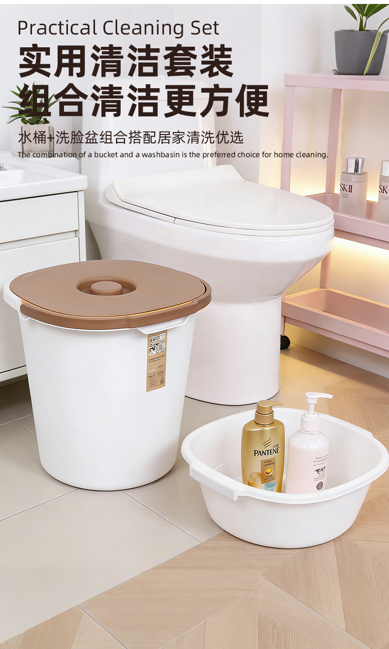 【CL】26Q3#Q9139 户外折叠塑料水桶套装雨水储水桶空桶便携家庭用水桶装水桶详情5