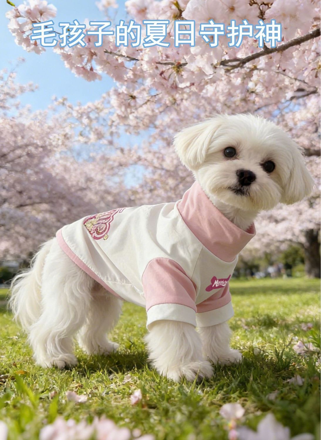 Korean tie crash color perro cuello alto sunwear verano fuera anti-sucio transpirable camiseta pet daily legging details Picture