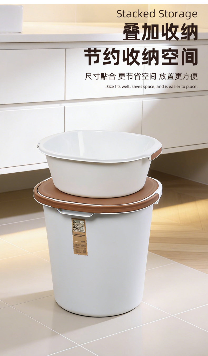 【CL】26Q3#Q9139 户外折叠塑料水桶套装雨水储水桶空桶便携家庭用水桶装水桶详情3