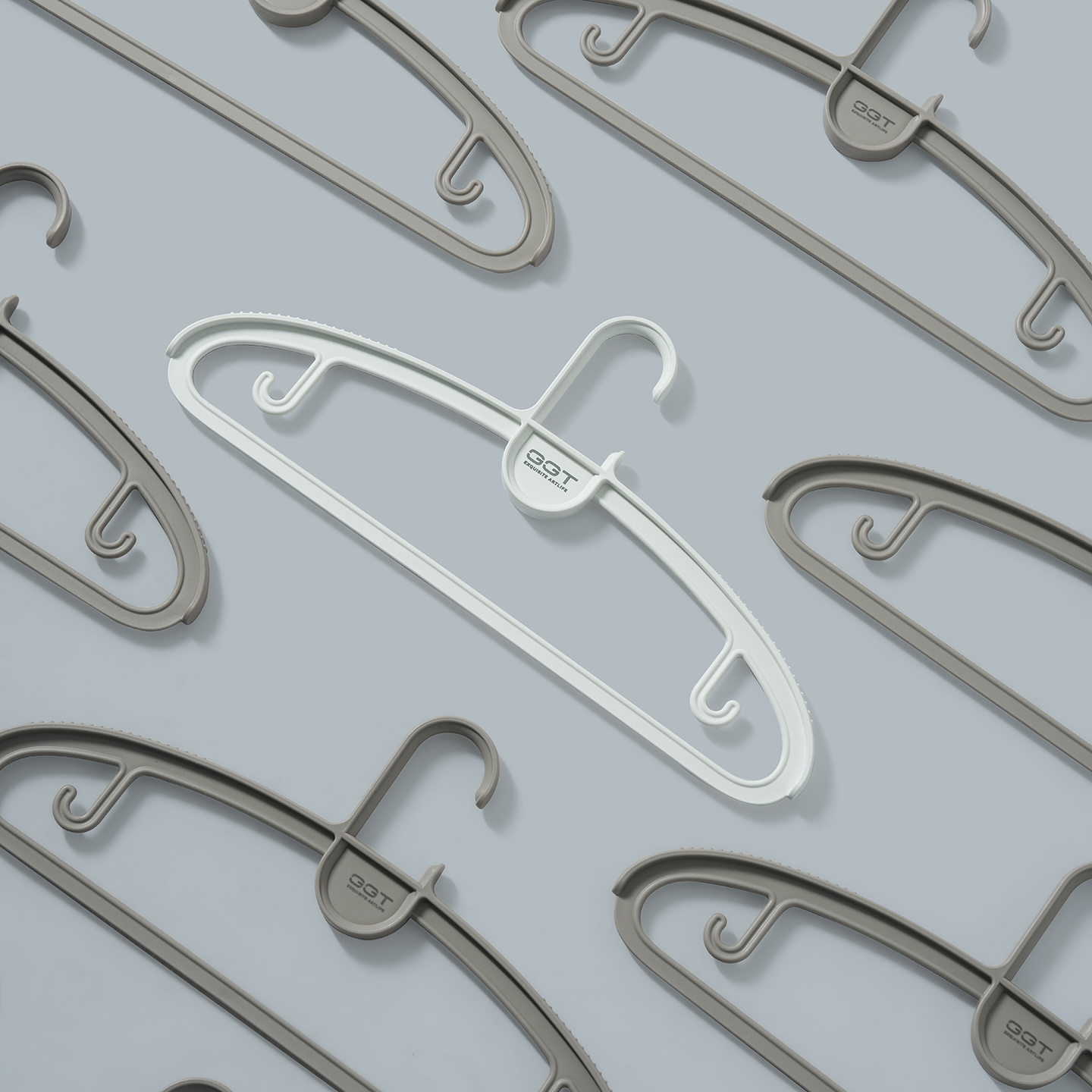 【CL】26Q2#6441 Shoulder Hanger, underwear hanger, simple white hanger, storage and hanging rack, household wardrobe supplies