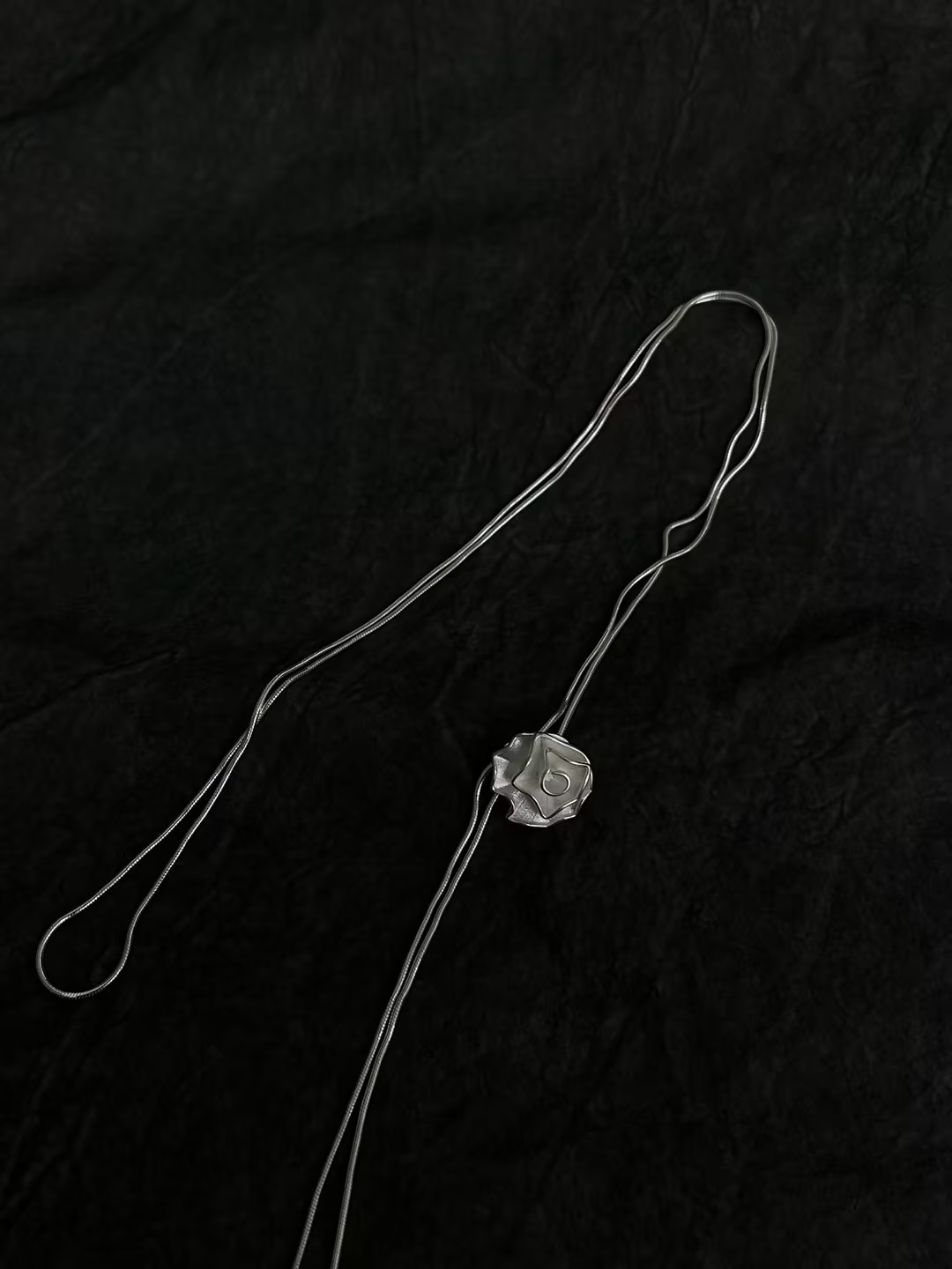 S925 sterling silver rose pull-out necklace Specification image