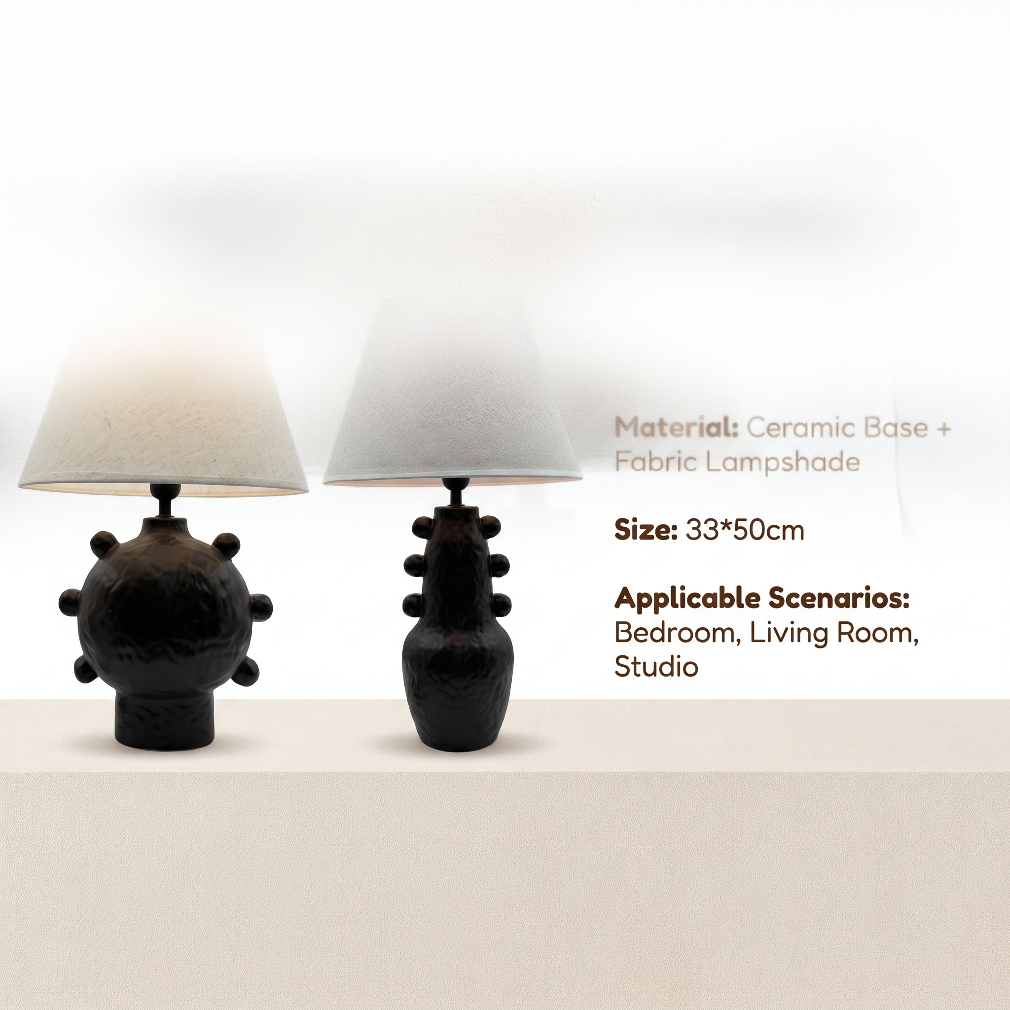 JL's new niche and irregular-shaped ceramic table lamp starts with a minimum order of 12 pieces per piece Item Picture
