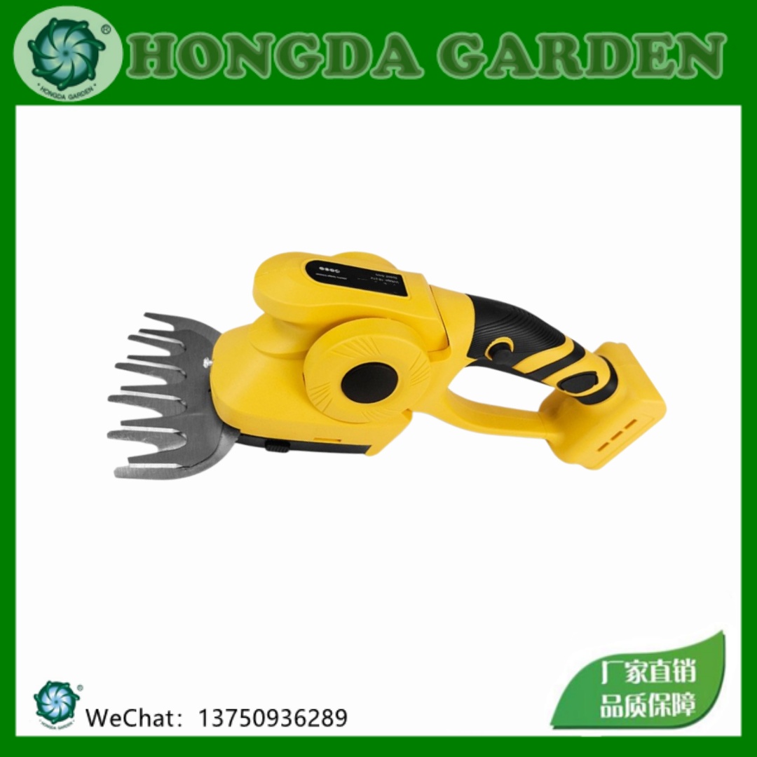 Lithium battery 2-in-1 wireless charging electric hedge trimmer, home handheld hedge trimmer, courtyard and garden lawn pruning and mowing dual-purpose portable garden tool, export supply