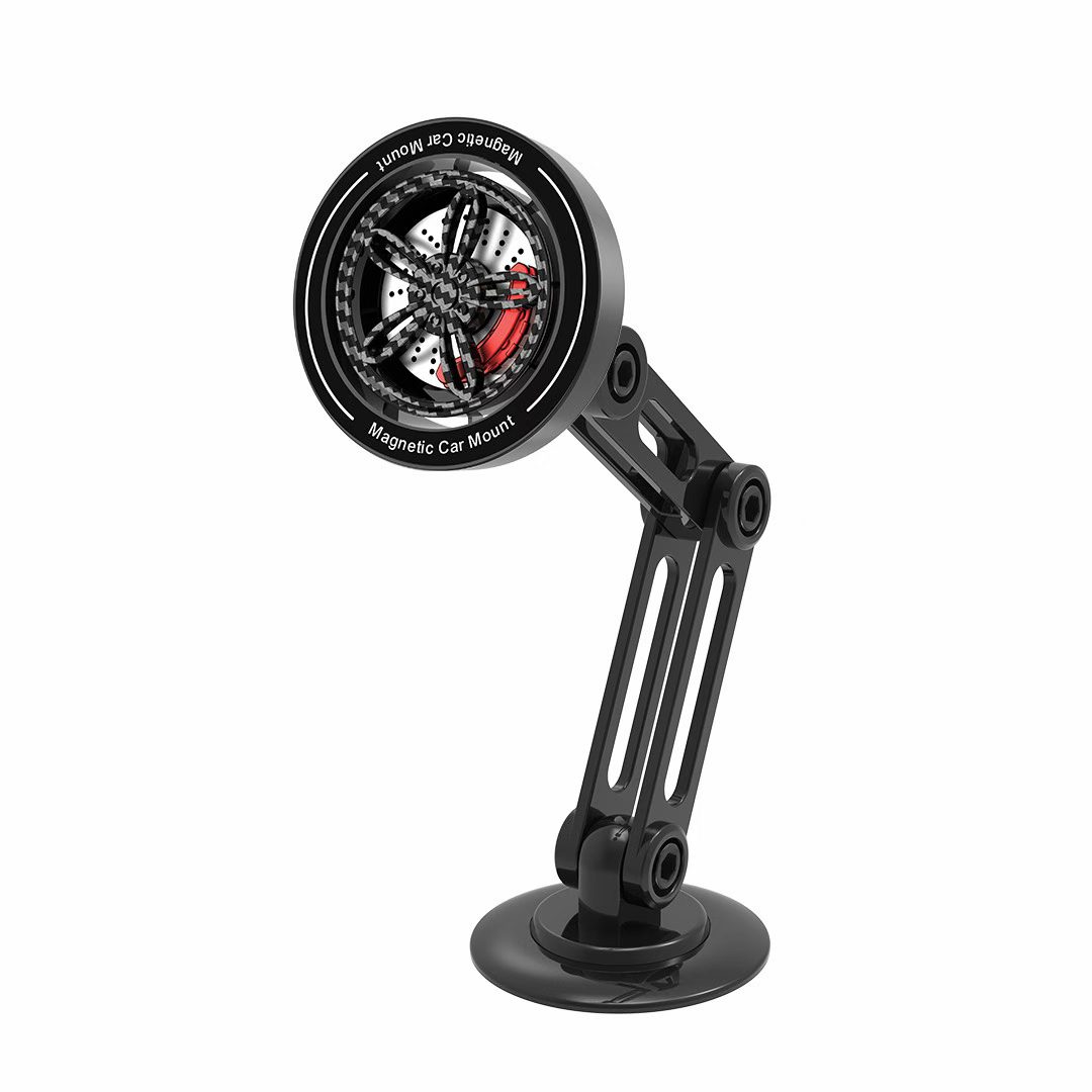 Soporte de succión magnético para teléfono móvil transfronterizo soporte de succión giratorio plegable de doble cara con succión soporte de adsorción de vacío con vehículo detail image 3