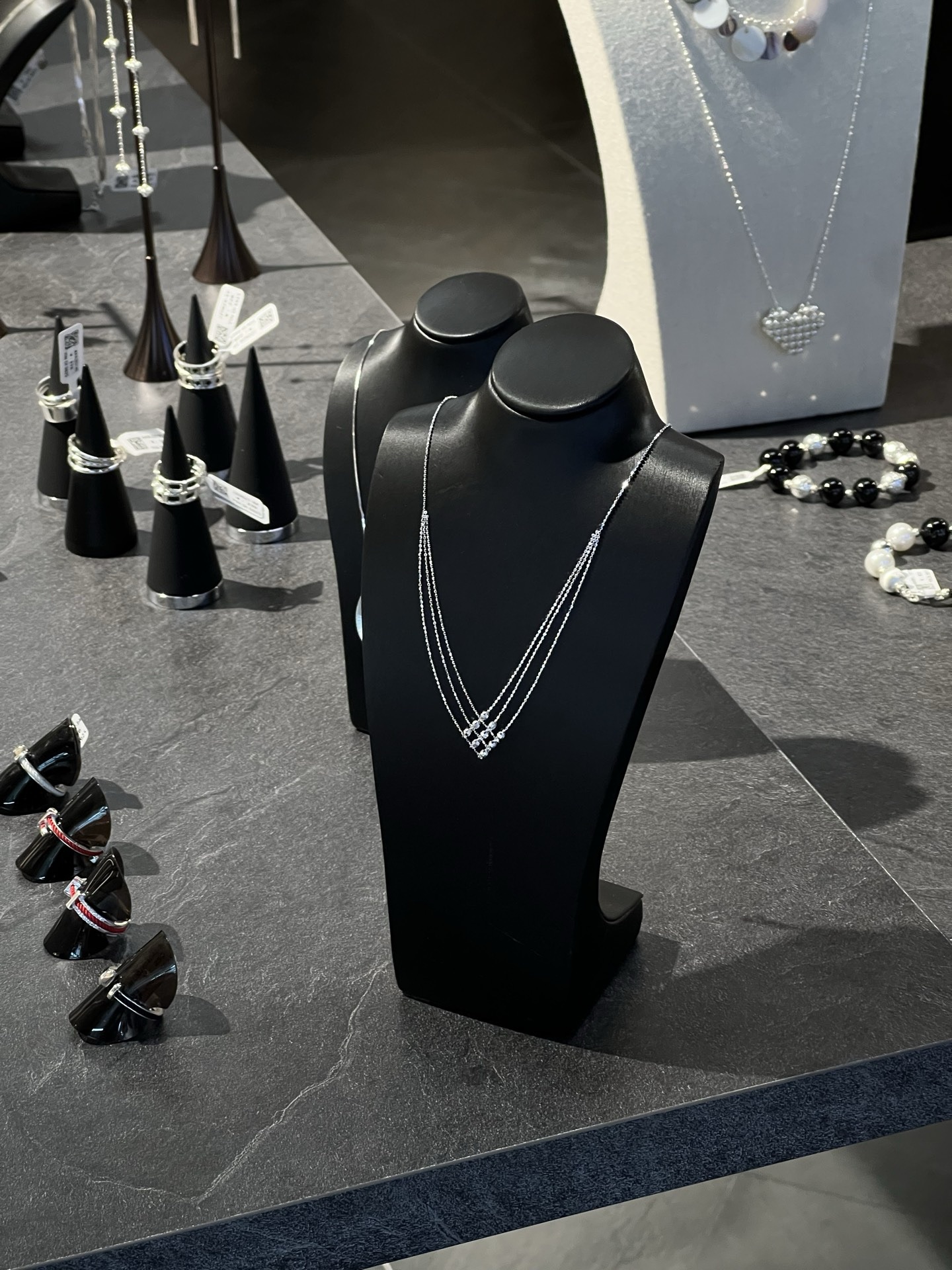 Collar de encaje S925 plata esterlina Specification image