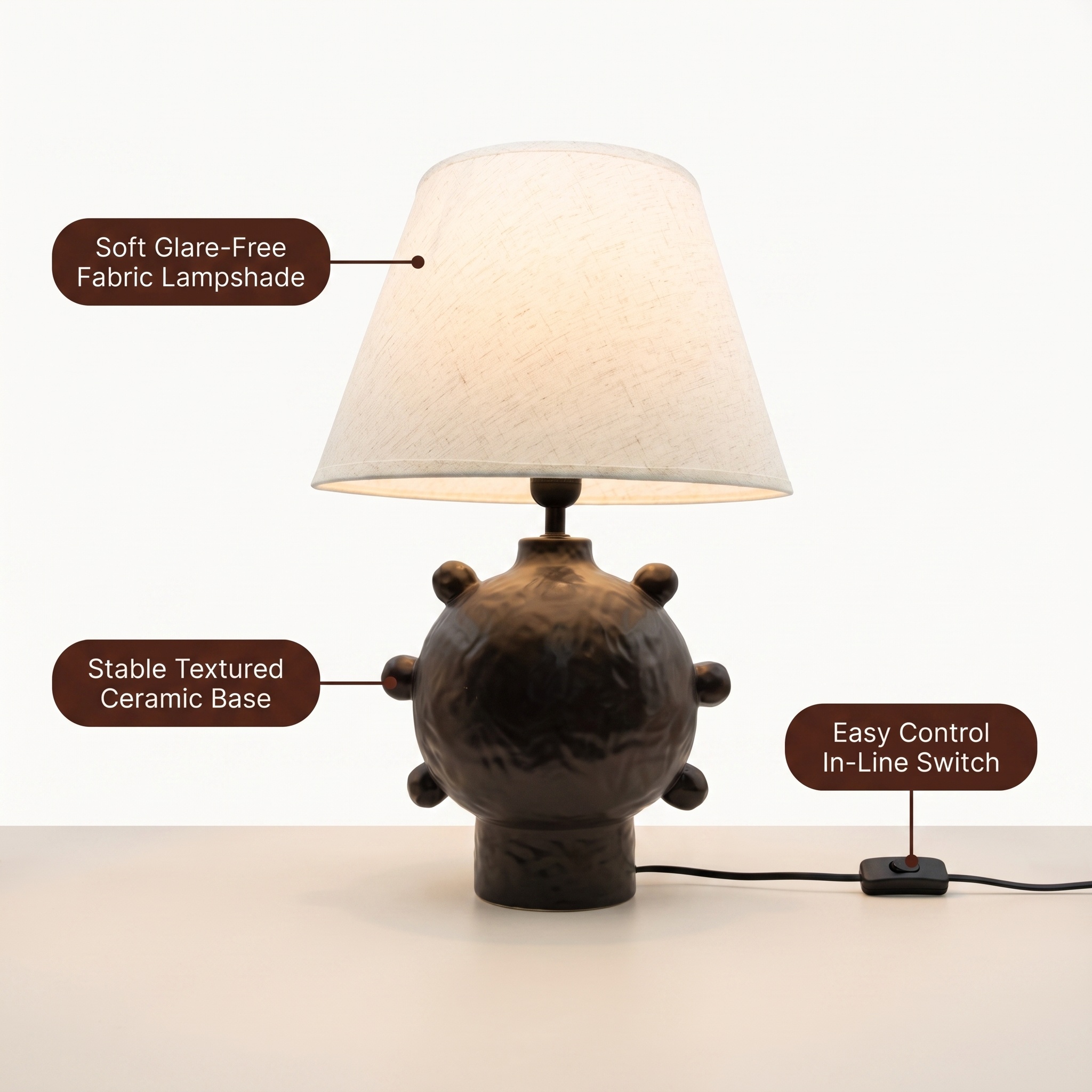 JL's new niche and irregular-shaped ceramic table lamp starts with a minimum order of 12 pieces per piece Application Scenario