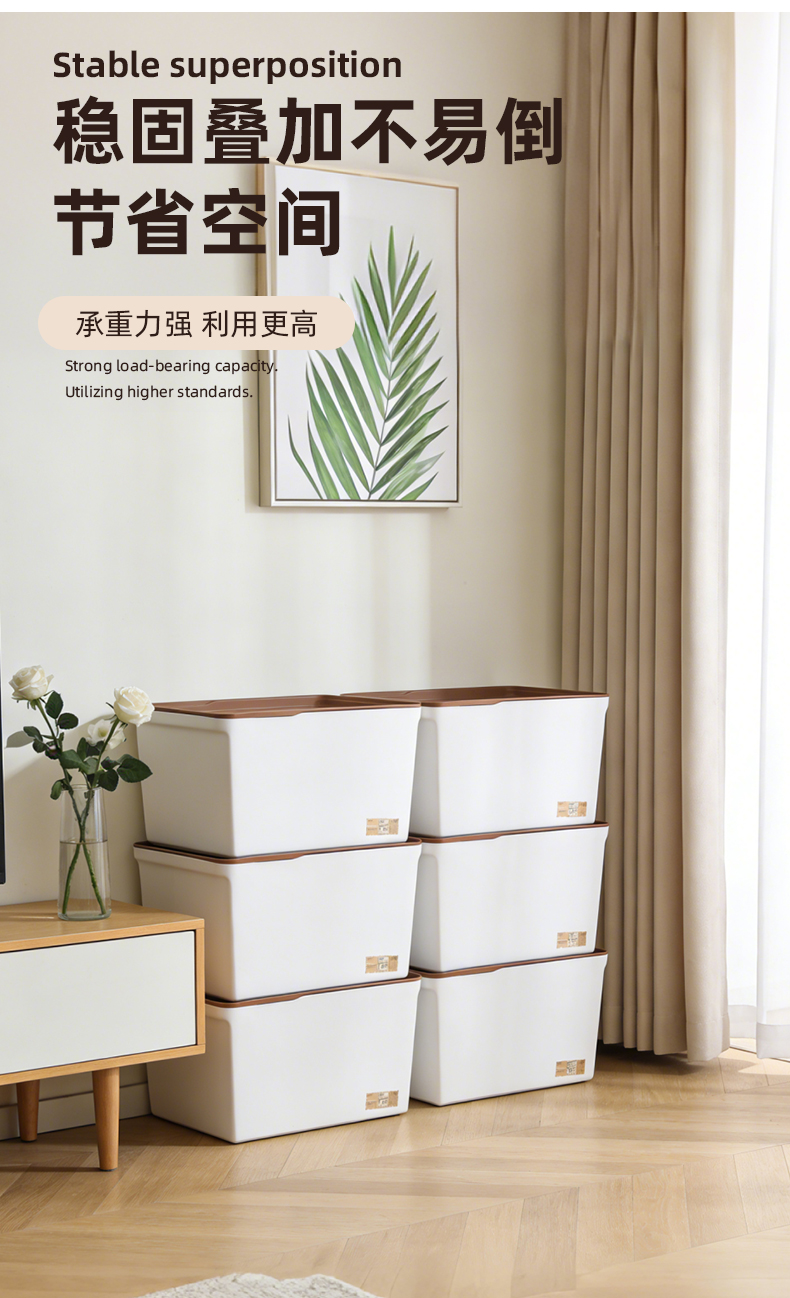 (CL) 26Q3#Q9144 многофункциональный белый ящик для сбора пожертвований с коричневой крышкой для сортировки коробок для домашней одежды и игрушек для хранения контейнеров pic 3