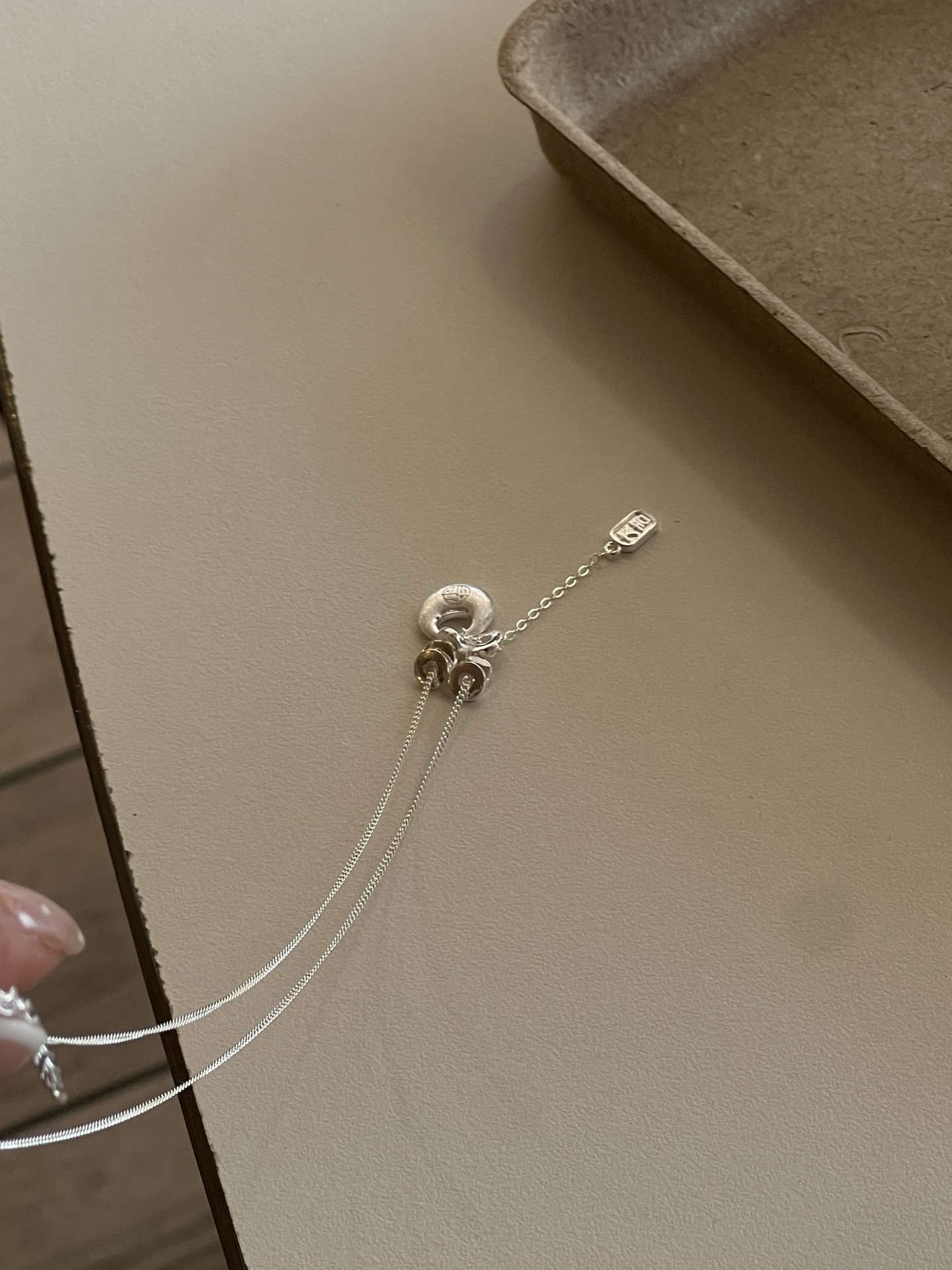 S925 sterling silver necklace details Picture
