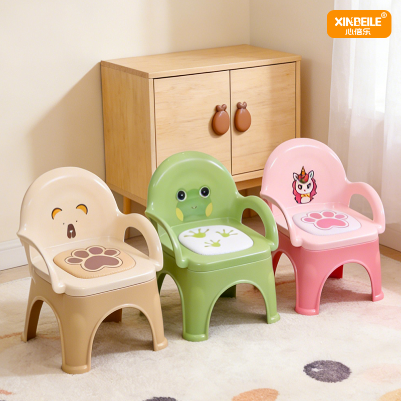 [OSEO] 26Q3#X9191 colorido dibujos animados niños llamada silla de llamar asiento del bebé juguete de jardín de infantes silla de ocio silla de aprendizaje para niños muebles para niños Specification image