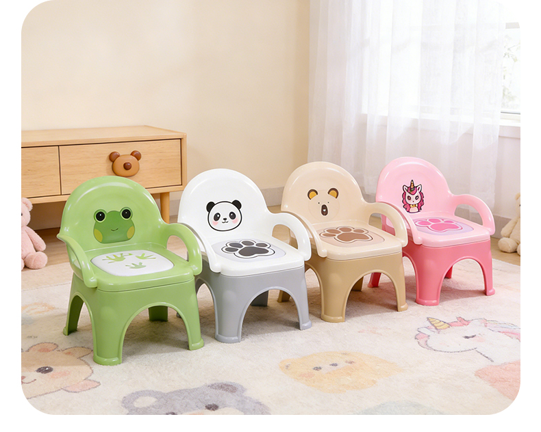 [OSEO] 26Q3#X9191 colorido dibujos animados niños llamada silla de llamar asiento del bebé juguete de jardín de infantes silla de ocio silla de aprendizaje para niños muebles para niños pic 16
