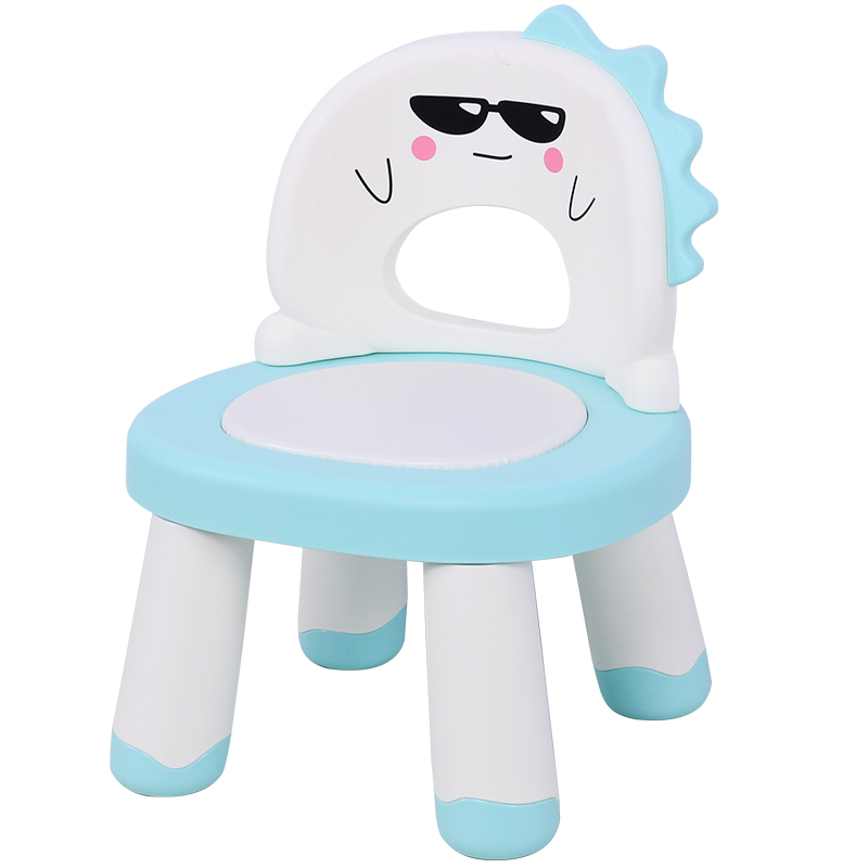 26Q3#X9179 color niños dinosaurios forma de plástico espalda silla muebles mesa taburete jardín de infantes aprender asiento de ocio llamado silla de sonido pic 13