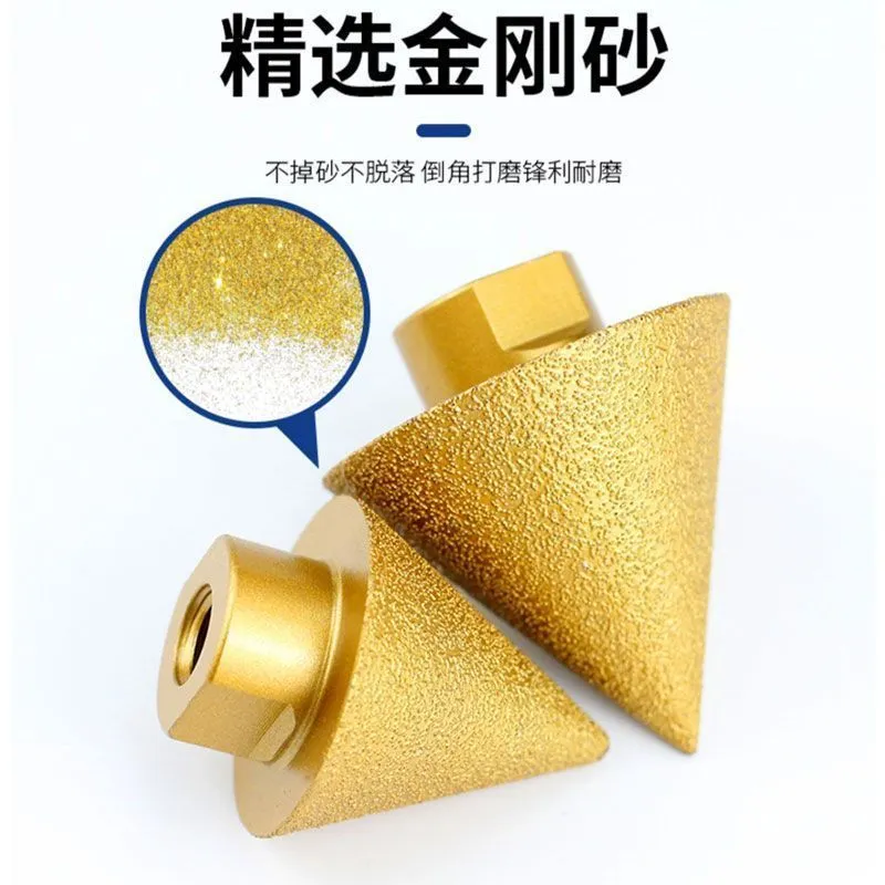 Diamond chamfering machine, umbrella-shaped grinding head, tile marble quartz stone, hole reaming machine, electric drill, Angle grinder, conical drill bit detail image 5