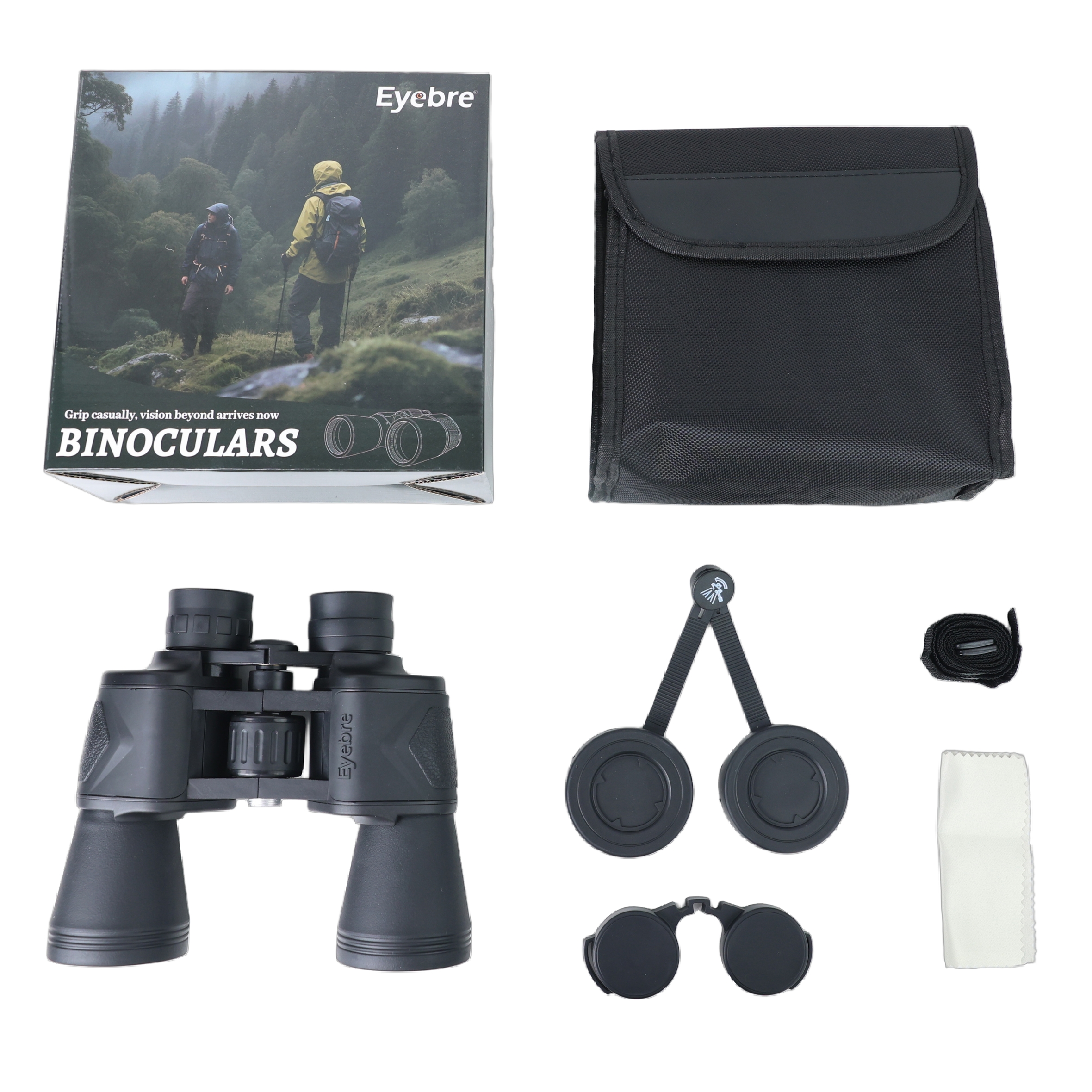 Eyebre's new 10X50BMD binoculars, outdoor high-definition low-light night vision Paul goggles, bird-watching concert handheld viewing binoculars Item Picture