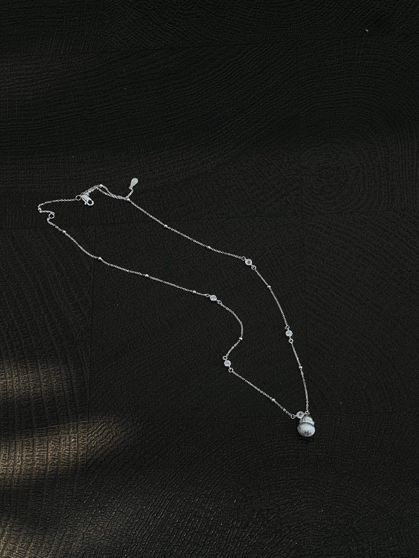 S925 collar de plata de ley joyas de plata pequeña calabaza, fulu acompañado Specification image